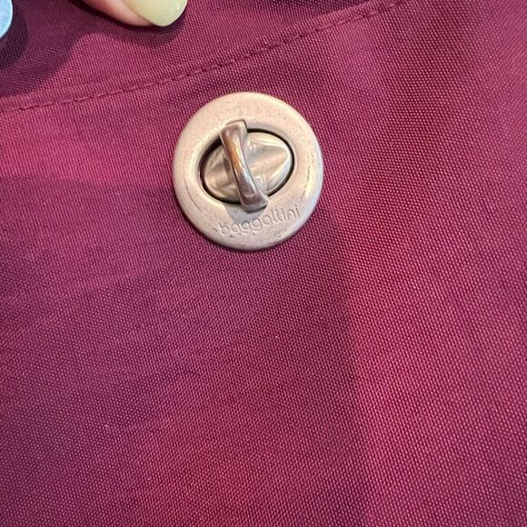 Baggallini Womens Maroon Palermo Weekender Travel Bag Nylon Crossbody Diaper Bag - Picture 10 of 16